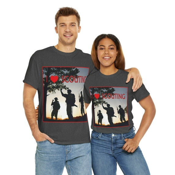 I Love Scouting Heavy Cotton T-Shirt 3 High Adventure Scouts
