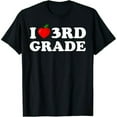 thumbnail image 1 of I Love Second Third 3rd Grade Heart Back To School Teacher T-Shirt, 1 of 7