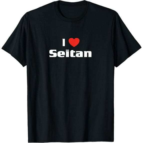 I Love Seitan Shirt Funny Vegetarian Vegan Tee