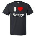 thumbnail image 1 of I Love Serge T shirt I Heart Serge Tee Gift, 1 of 2