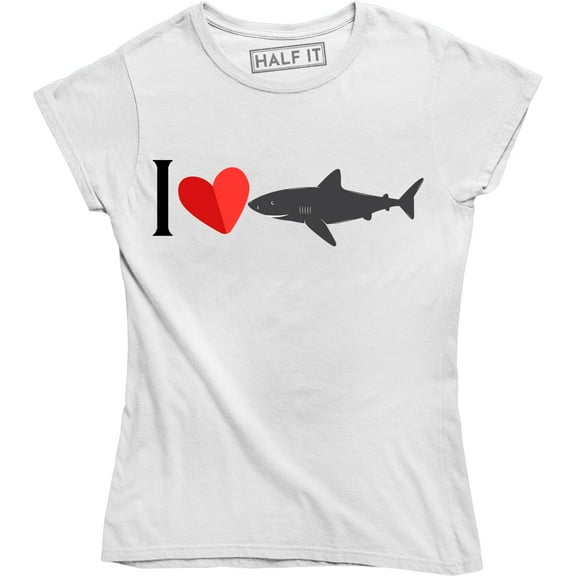 I Love Shark - Funny Scuba Diving Great White Women's T-Shirt