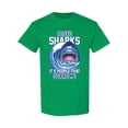 thumbnail image 1 of I Love Sharks T-Shirt Men -Image by Shutterstock, Male Large, 1 of 2
