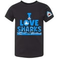 thumbnail image 1 of I Love Sharks Graphic T Shirt (Toddler Boys), 1 of 4