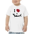 thumbnail image 1 of I Love Sharks. Toddler T-Shirt,  5 Toddler, 1 of 4