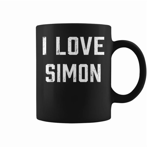 I Love Simon Family Son Daughter Boy Girl Baby Name Coffee Mugs