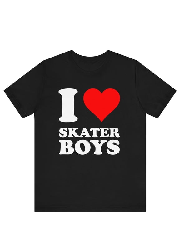 I Love Skater Boys T-shirt, I Heart Skater Boys Shirt, Emo Shirts, Goth Shirt, Skater Girls, Skate Shirt for Him, I Love Skater Boys shirt