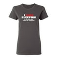 thumbnail image 1 of I Love Sleeping Sarcastic Novelty Gift Idea Adult Humor Funny Women's Casual Tees, 1 of 3