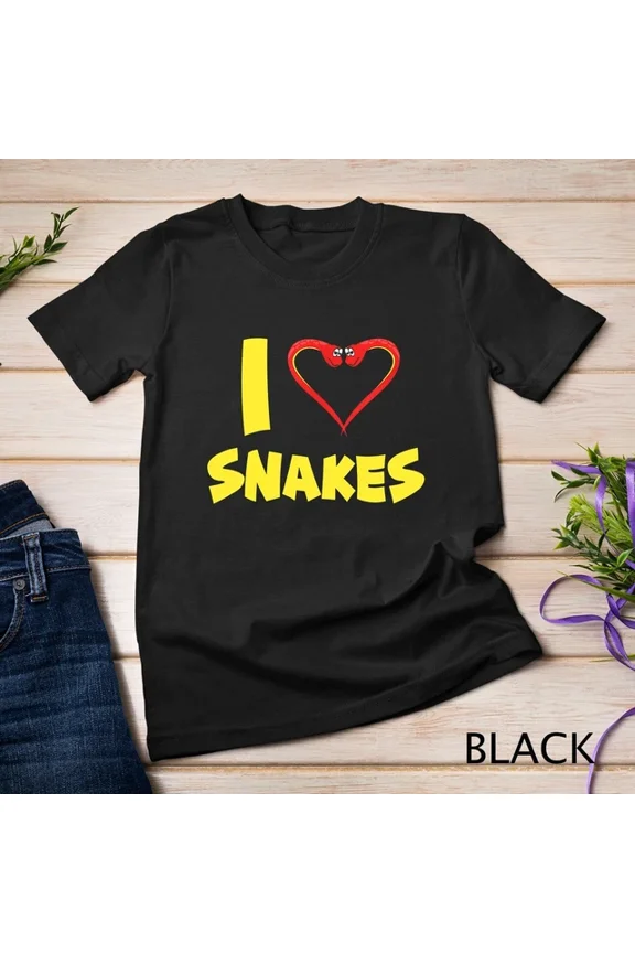 I Love Snakes Anaconda Python Boa Constrictor T-Shirt Unisex S-5XL Hot Trending Shirt, Vintage Birthday Gift