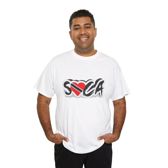 I Love Soca Trinidad Style Unisex Heavy Cotton Tee