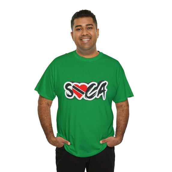 I Love Soca Trinidad Style Unisex Heavy Cotton Tee