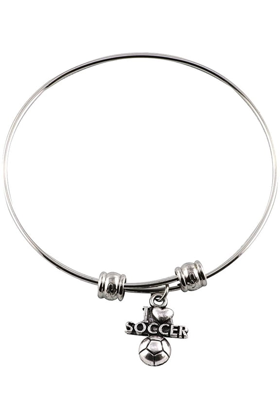 I Love Soccer Bangle