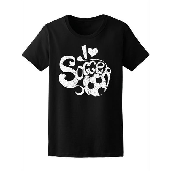I Love Soccer T-Shirt Women -Image by Shutterstock, Female Medium