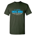 thumbnail image 1 of I Love Social Media Sarcastic Humor Graphic Tees Gift For Mens Novelty Funny T Shirt, 1 of 5
