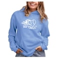 thumbnail image 1 of I Love Softball Women Hoodie X-Large California Blue, 1 of 4