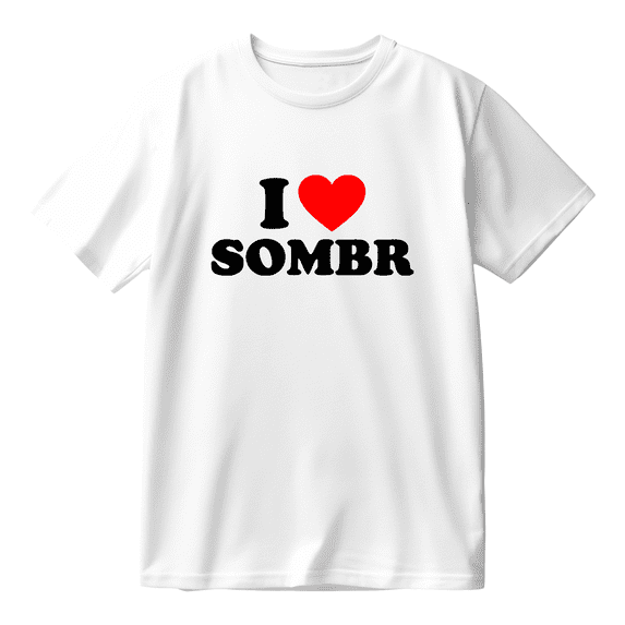 I Love Sombr Cotton Tee Unisex Round Neck Short Sleeve Fashion Casual T-shirt