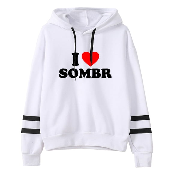 I Love Sombr Hoodie Unisex Long Sleeve Pocketless Sweatshirt Fashion Pullover Clothes