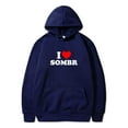 thumbnail image 1 of I Love Sombr Hoodies The Late Nights And Young Romance Tour Merch Women Men Long Sleeve Sweatshirts, 1 of 7