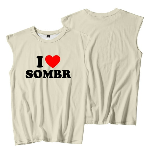 I Love Sombr Sleeveless T-Shirts The Late Nights And Young Romance Tour Merch Women Men Tank Tops