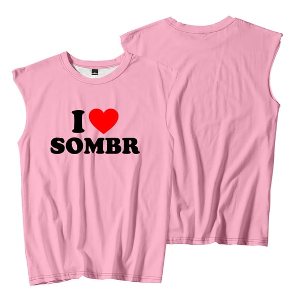 I Love Sombr Sleeveless T-Shirts The Late Nights And Young Romance Tour Merch Women Men Tank Tops
