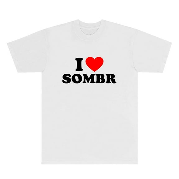 I Love Sombr T-Shirts The Late Nights And Young Romance Tour Merch Women Men Short Sleeve Tee