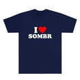 thumbnail image 1 of I Love Sombr T-Shirts The Late Nights And Young Romance Tour Merch Women Men Short Sleeve Tee, 1 of 6