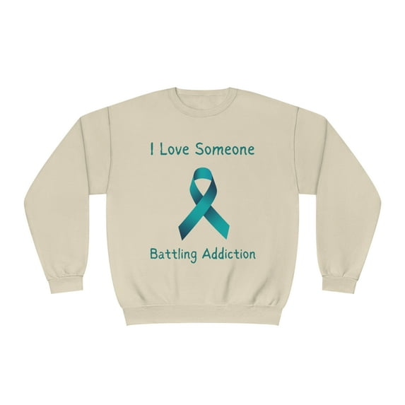 I Love Someone Battling Addiction NuBlend® Crewneck Sweatshirt