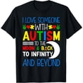 thumbnail image 1 of I Love Someone With Autism To Moon & Back ASD Awareness Day T-Shirt, 1 of 4