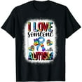 thumbnail image 1 of I Love Someone with Autism Awareness Mom T-Shirt, 1 of 4