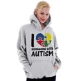 thumbnail image 1 of I Love Someone with Autism Puzzle Hoodie Sweatshirt Women Men Brisco Brands S, 1 of 6