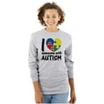 thumbnail image 1 of I Love Someone with Autism Puzzle Long Sleeve TShirt Men Women Brisco Brands L, 1 of 6