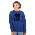 thumbnail image 1 of I Love Someone with Autism Puzzle Long Sleeve TShirt Men Women Brisco Brands S, 1 of 6