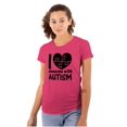 thumbnail image 1 of I Love Someone with Autism Puzzle Womens Slim Fit Graphic Tee Brisco Brands S, 1 of 5