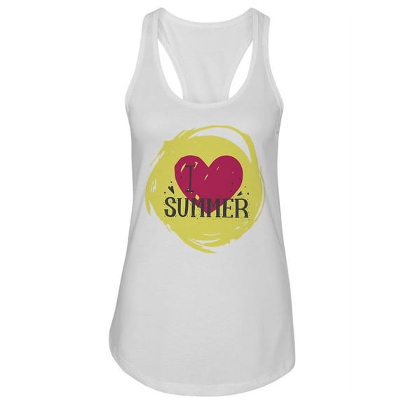 I Love Summer Design  Tank Women -Image by Shutterstock, Female x-Large