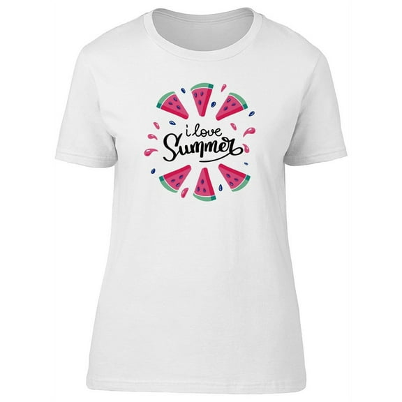I Love Summer Slices T-Shirt Women -Image by Shutterstock, Female x-Large