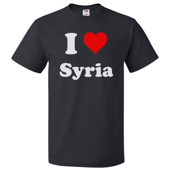 I Love Syria T shirt I Heart Syria Tee Gift