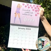I Love Taylor Swift Calendar Tour Merch Calendar 2024, Music Posters Album Cover Poster Calendar Canvas Wall Art Calendar for Girl and Boy Teens Dorm Bedroom Room Wall Decor Fans Gift Music Lover