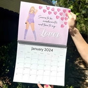 I Love Taylor Swift Pendant Tour Merch Calendar 2024, Music Posters Album Cover Poster Calendar Canvas Wall Art Calendar for Girl and Boy Teens Dorm Bedroom Room Wall Decor Fans Gift