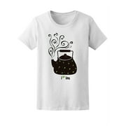 I Love Tea, Tea Lovers Pot T-Shirt Women -Image by Shutterstock, Female Small