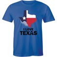 thumbnail image 1 of I Love Texas Map Flag Men's Cute Home State Pride Texan Lonestar State T-Shirt, 1 of 4