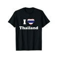thumbnail image 1 of I Love Thailand I Heart Thailand Thai T-Shirt Perfect Summer Printed Casual 180g Fabric Weight 100% Cotton S-XXXL Casual Tees For Men, Casual and Stylish Gift Idea T-shirt, 1 of 6