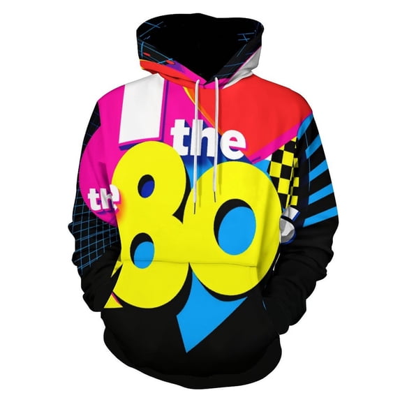I Love The 80's Eighties 3D Print Hoodie Men Women Autumn Thin Pullover Sweatshirt Vintage Streetwear Tops