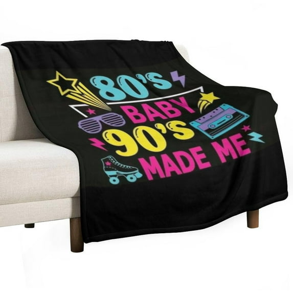 I Love The 80's Retro Heart Blankets Bedroom Living Room Sofa Throw Blankets for Beds