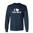 thumbnail image 1 of I Love The 80's Sarcastic Novelty Gift Idea Adult Humor Funny Men's Long Sleeve Shirts, 1 of 3