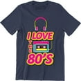 thumbnail image 1 of I Love The 80's Top Eighties Music Retro Men's T-Shirt, 1 of 4