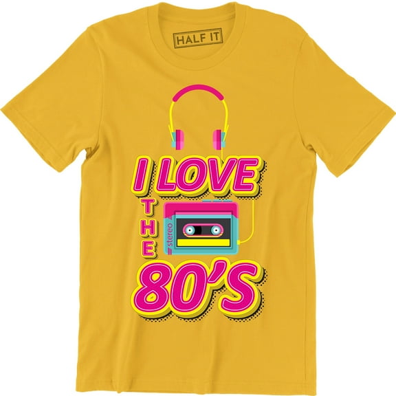 I Love The 80's Top Eighties Music Retro Men's T-Shirt
