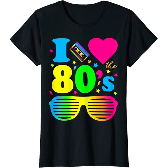 I Love The 80s Clothes Party Funny Tee T-Shirt