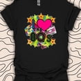 thumbnail image 1 of I Love The 80s Shirt Retro Theme Nostalgia Gift Colorful Graphic Tee,for men and women up to 5XL, 1 of 2