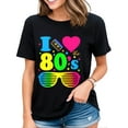 thumbnail image 1 of I Love The 80s Tee Shirt for Women and Men Party Funny T-Shirt Black 2X-Large, 1 of 4