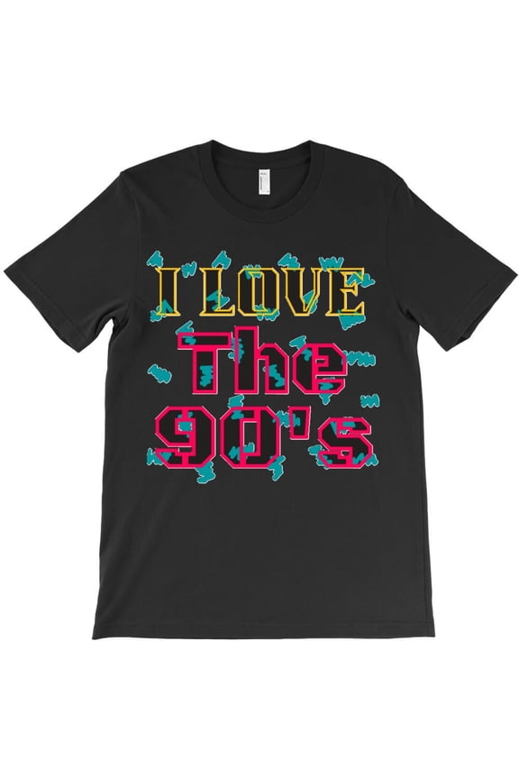 I Love The 90s 90s Vibe 90s Collections Classic Themed Funny and Cool H36849 T-Shirt, for Men and Women, Up to Size 5XL