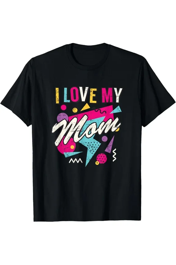 I Love The Eighties Mom Graphic T-shirt